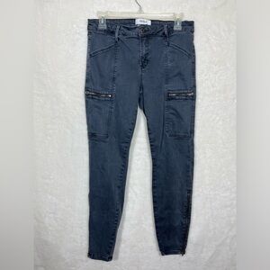 Pistola Jeans Womens Topanga Cargo Skinny
Stretch Mid Rise Zip Ankle Woodrose 29